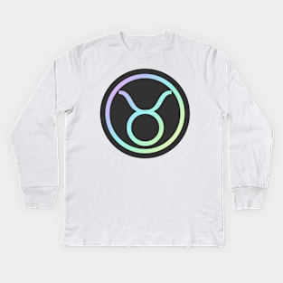 Rainbow Zodiac - Taurus Kids Long Sleeve T-Shirt